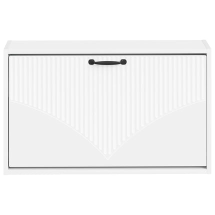 Vægmonteret Skoskab HOORN 71 x 17 x 43 cm Konstrueret træ Hvid
