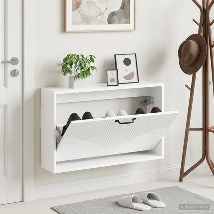 Vægmonteret Skoskab HOORN 71 x 17 x 43 cm Konstrueret træ