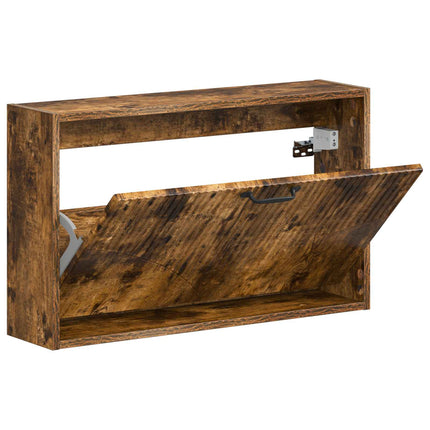 Vægmonteret Skoskab HOORN 71 x 17 x 43 cm Konstrueret træ