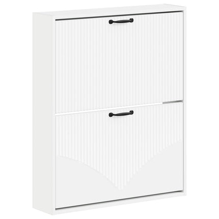 Vægmonteret Skoskab HOORN 71 x 17 x 86 cm Konstrueret træ Hvid