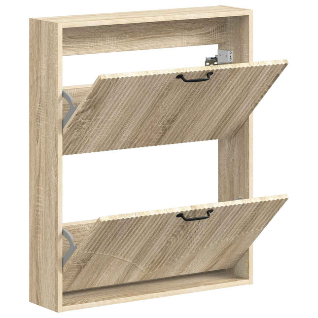 Vægmonteret Skoskab HOORN 71 x 17 x 86 cm Konstrueret træ