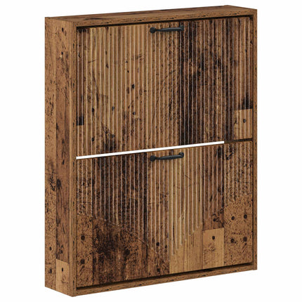 Vægmonteret Skoskab HOORN 71 x 17 x 86 cm Konstrueret træ