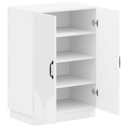 Sko skab HOORN 59,5 x 39,5 x 87 cm Konstrueret træ Hvid