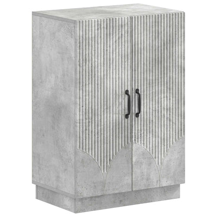 Sko skab HOORN 59,5 x 39,5 x 87 cm Konstrueret træ Betongrå
