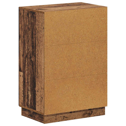 Sko skab HOORN 59,5 x 39,5 x 87 cm Konstrueret træ Gammelt træ