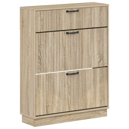 Sko skab HOORN 78 x 24 x 100 cm Konstrueret træ Sonoma-eg