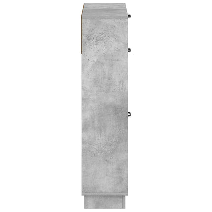 Sko skab HOORN 78 x 24 x 100 cm Konstrueret træ Betongrå