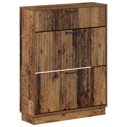 Sko skab HOORN 78 x 24 x 100 cm Konstrueret træ Gammelt træ
