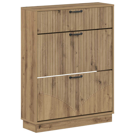 Sko skab HOORN 78 x 24 x 100 cm Konstrueret træ Artisan-eg