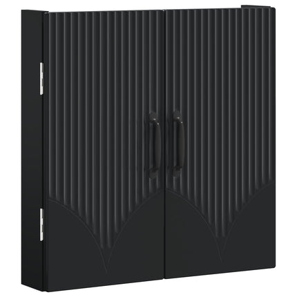 Dartboard Skab HOORN Sort 52,5 x 10,5 x 53,5 cm Konstrueret træ
