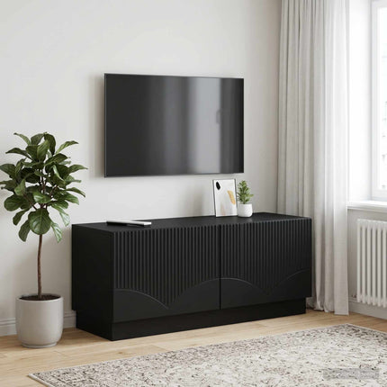 TV-skab Sort Konstrueret træ