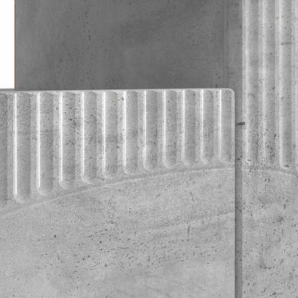 LED TV-skab Betongrå Konstrueret træ