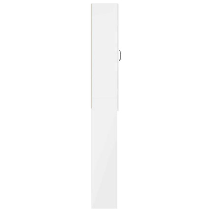 Toilet Skab HOORN Hvid højglans 66 x 25,5 x 190 cm