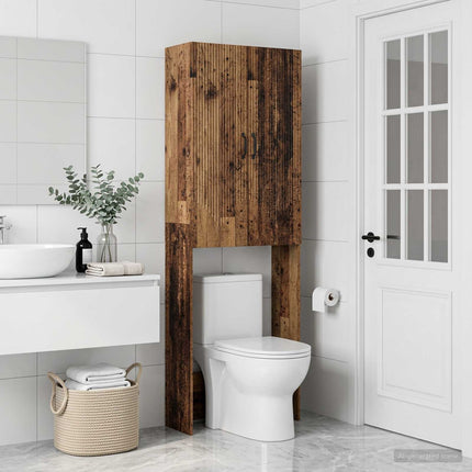 Toilet Skab HOORN Gammelt træ 66 x 25,5 x 190 cm
