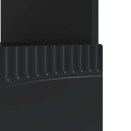 LED TV-skab Sort Konstrueret træ