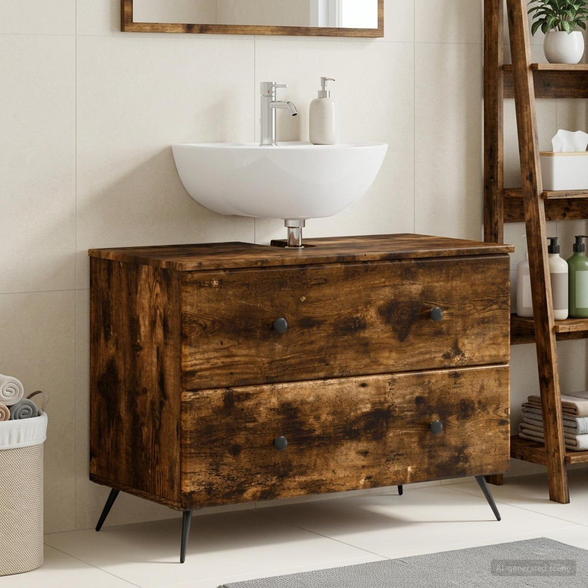 Badevrelsesskabsunder BREDA Rget eg 82 x 41 x 59 cm