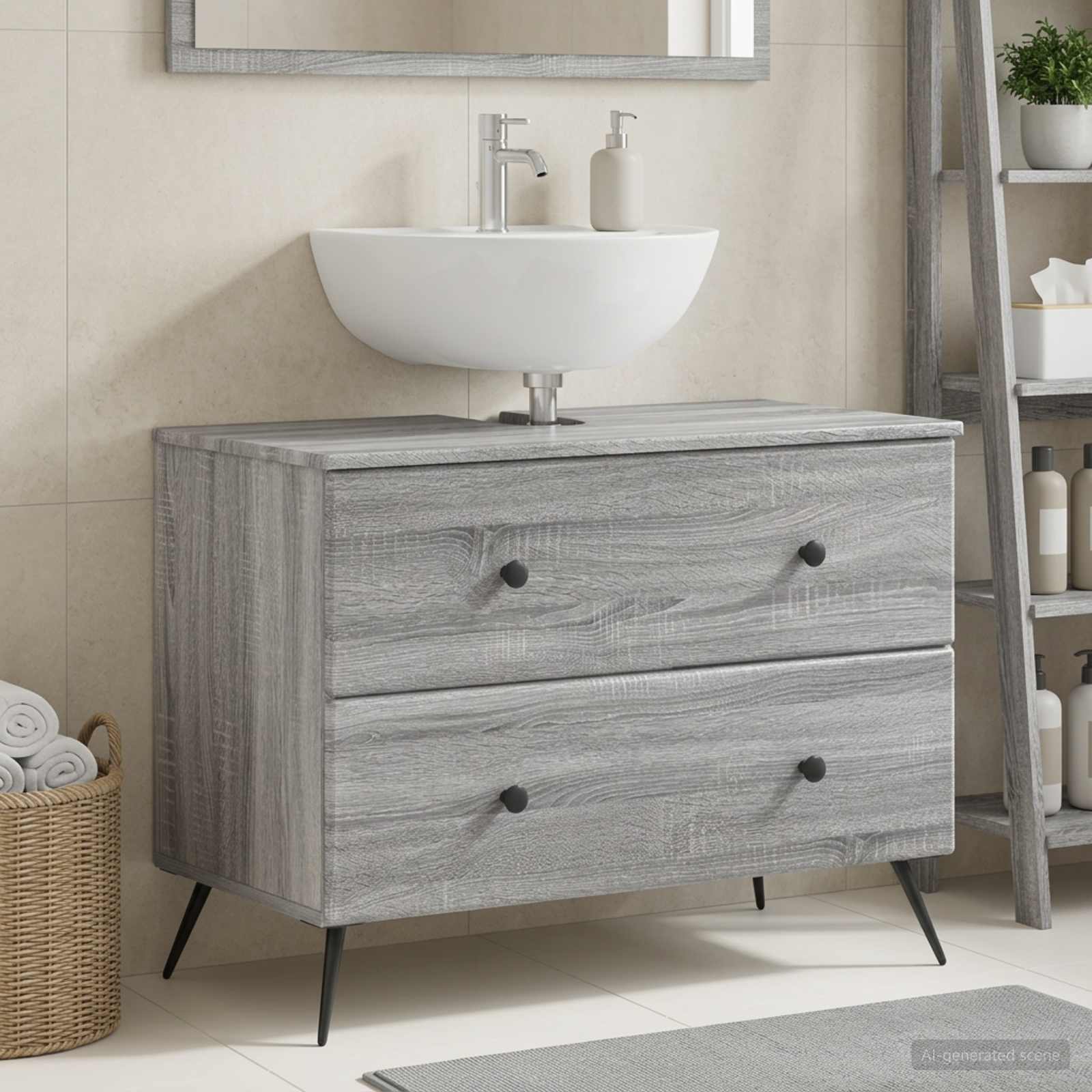 Badevrelsesskabsunder BREDA Gr Sonoma 82 x 41 x 59 cm