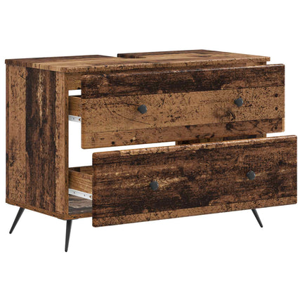 Badeværelsesskabsunder BREDA Gammelt træ 82 x 41 x 59 cm