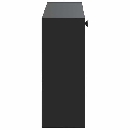 Vægmonteret Skoskab BREDA 71 x 17 x 43 cm Konstrueret træ Sort