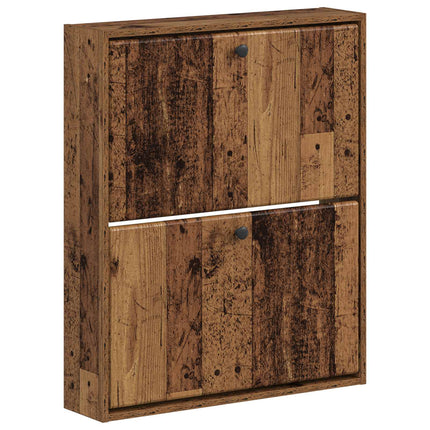 Vægmonteret Skoskab BREDA 71 x 17 x 86 cm Konstrueret træ