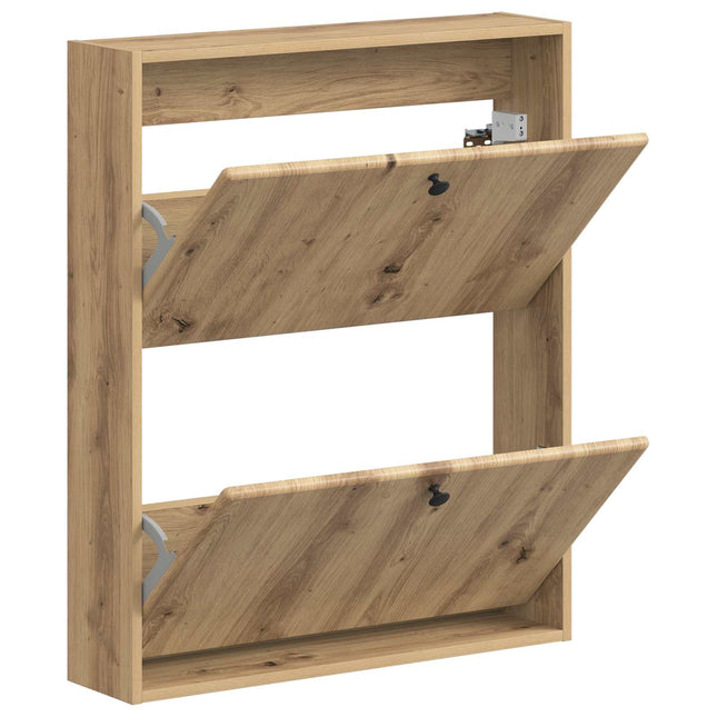 Vægmonteret Skoskab BREDA 71 x 17 x 86 cm Konstrueret træ