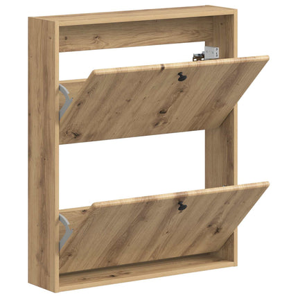 Vægmonteret Skoskab BREDA 71 x 17 x 86 cm Konstrueret træ