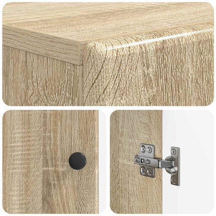 Sko skab BREDA 59,5 x 39,5 x 90 cm Konstrueret træ Sonoma-eg