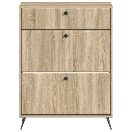 Sko skab BREDA 78 x 24 x 103 cm Konstrueret træ Sonoma-eg