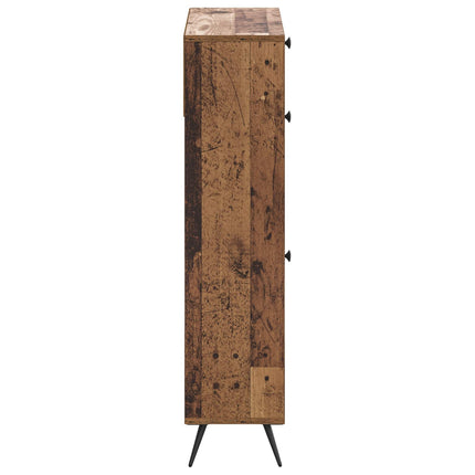 Sko skab BREDA 78 x 24 x 103 cm Konstrueret træ Gammelt træ