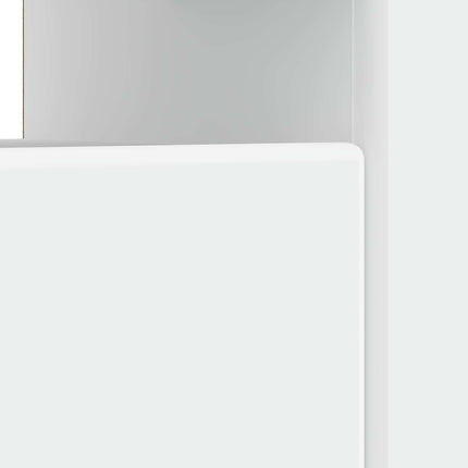 LED TV-skab Hvid Konstrueret træ