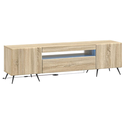LED TV-skab Sonoma-eg Konstrueret træ