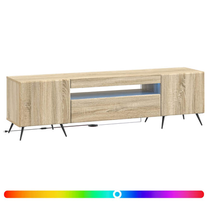 LED TV-skab Sonoma-eg Konstrueret træ