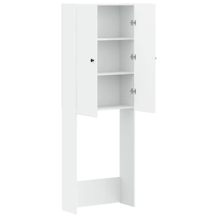 Toilet Skab BREDA Hvid 66 x 25,5 x 190 cm Konstrueret træ