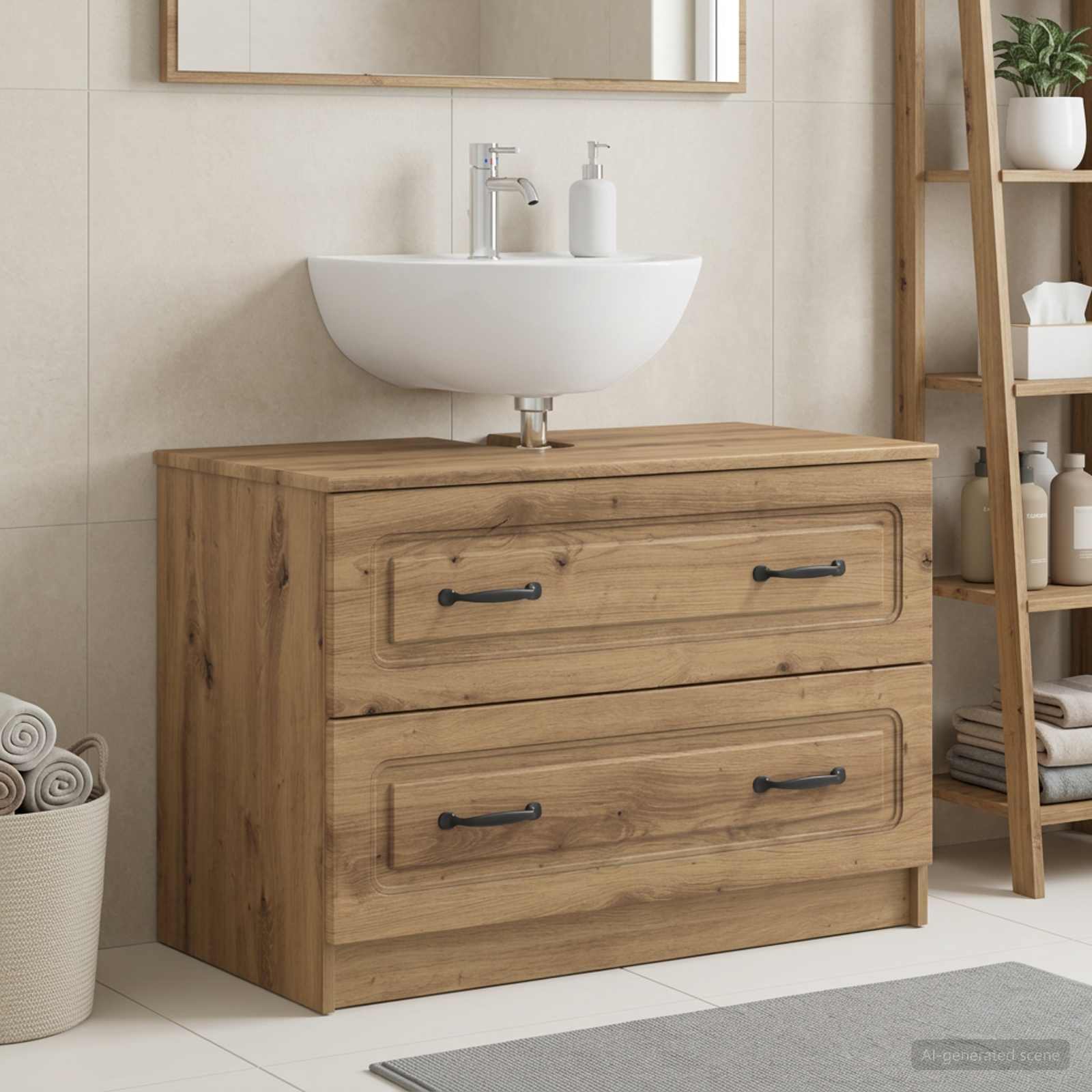 Badevrelsesskabsunder UTRECHT Artisan-eg 82 x 41 x 56 cm