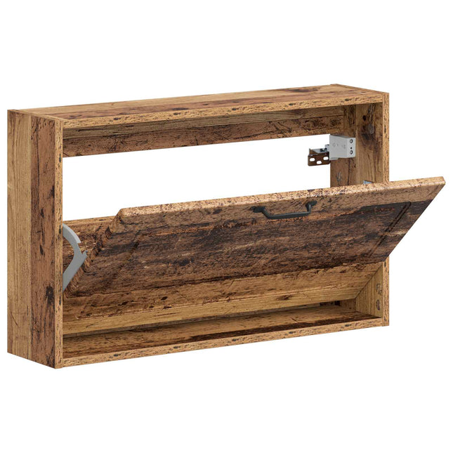 Vægmonteret Skoskab UTRECHT 71 x 17 x 43 cm Konstrueret træ
