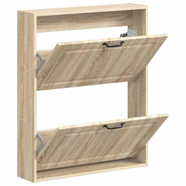 Vægmonteret Skoskab UTRECHT 71 x 17 x 86 cm Konstrueret træ
