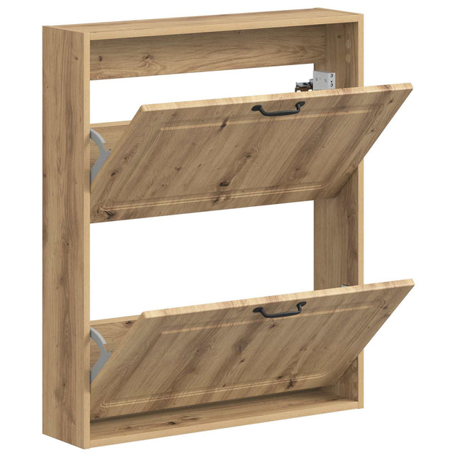 Vægmonteret Skoskab UTRECHT 71 x 17 x 86 cm Konstrueret træ