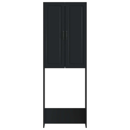 Toilet Skab UTRECHT Sort 66 x 25,5 x 190 cm Konstrueret træ
