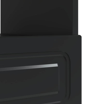 LED TV-skab Sort Konstrueret træ