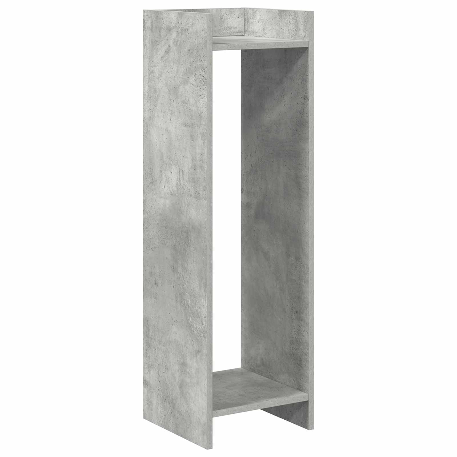 Planteholder 2 pcs BetonGrå 30 x 30 x 100 cm Konstrueret træ