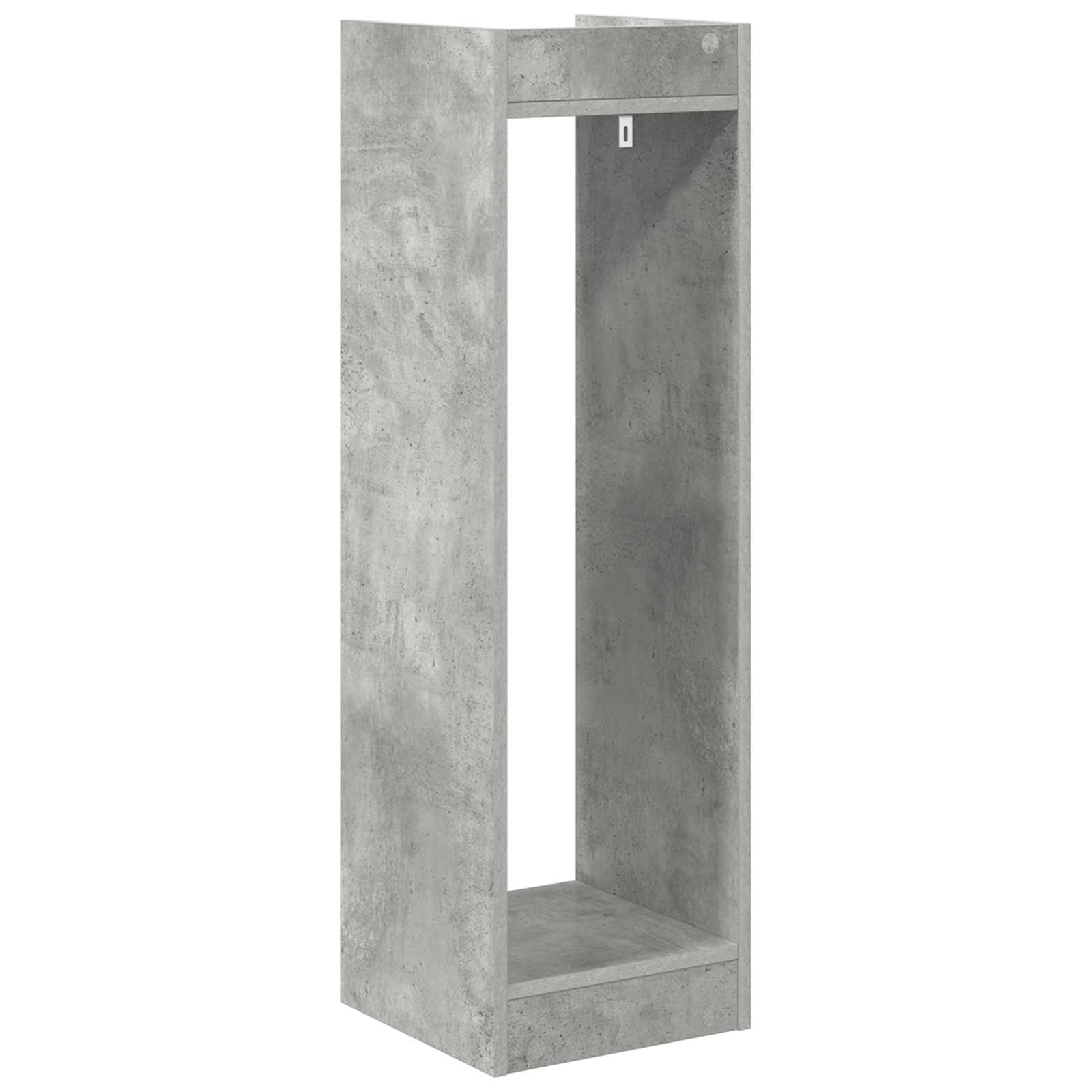 Planteholder 2 pcs BetonGrå 30 x 30 x 100 cm Konstrueret træ
