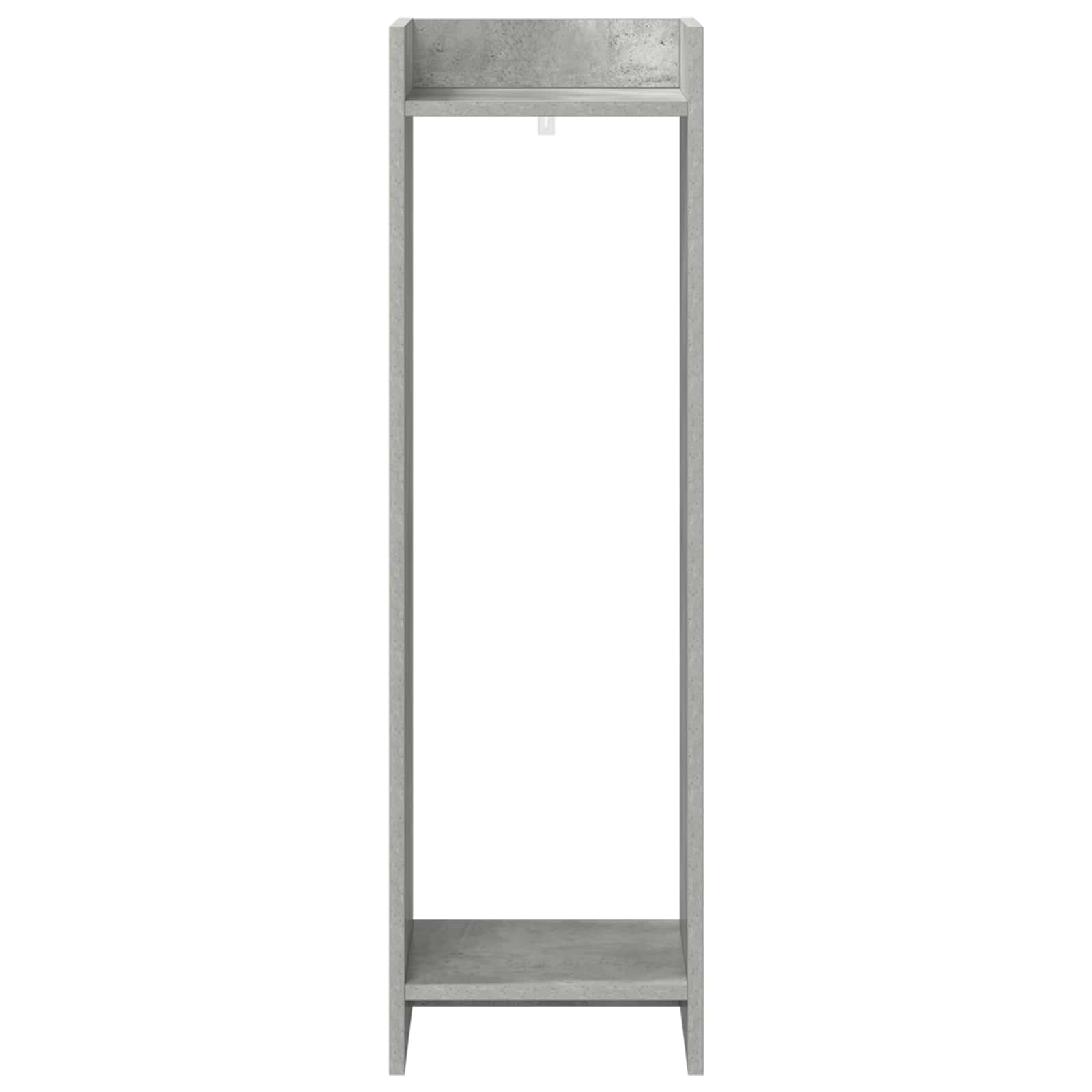 Planteholder 2 pcs BetonGrå 30 x 30 x 100 cm Konstrueret træ