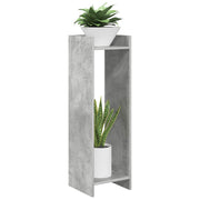Planteholder 2 pcs BetonGrå 30 x 30 x 100 cm Konstrueret træ