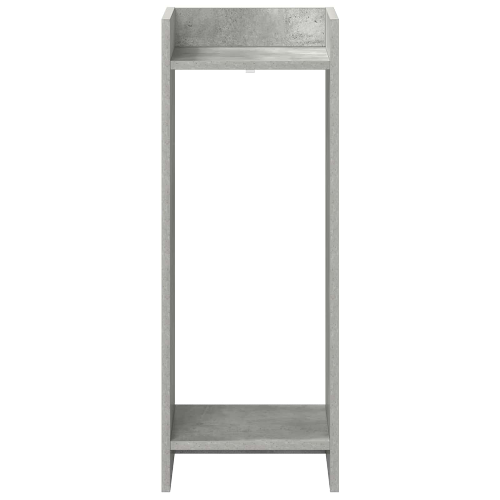 Planteholder med hylde BetonGrå 30 x 30 x 80 cm Konstrueret træ
