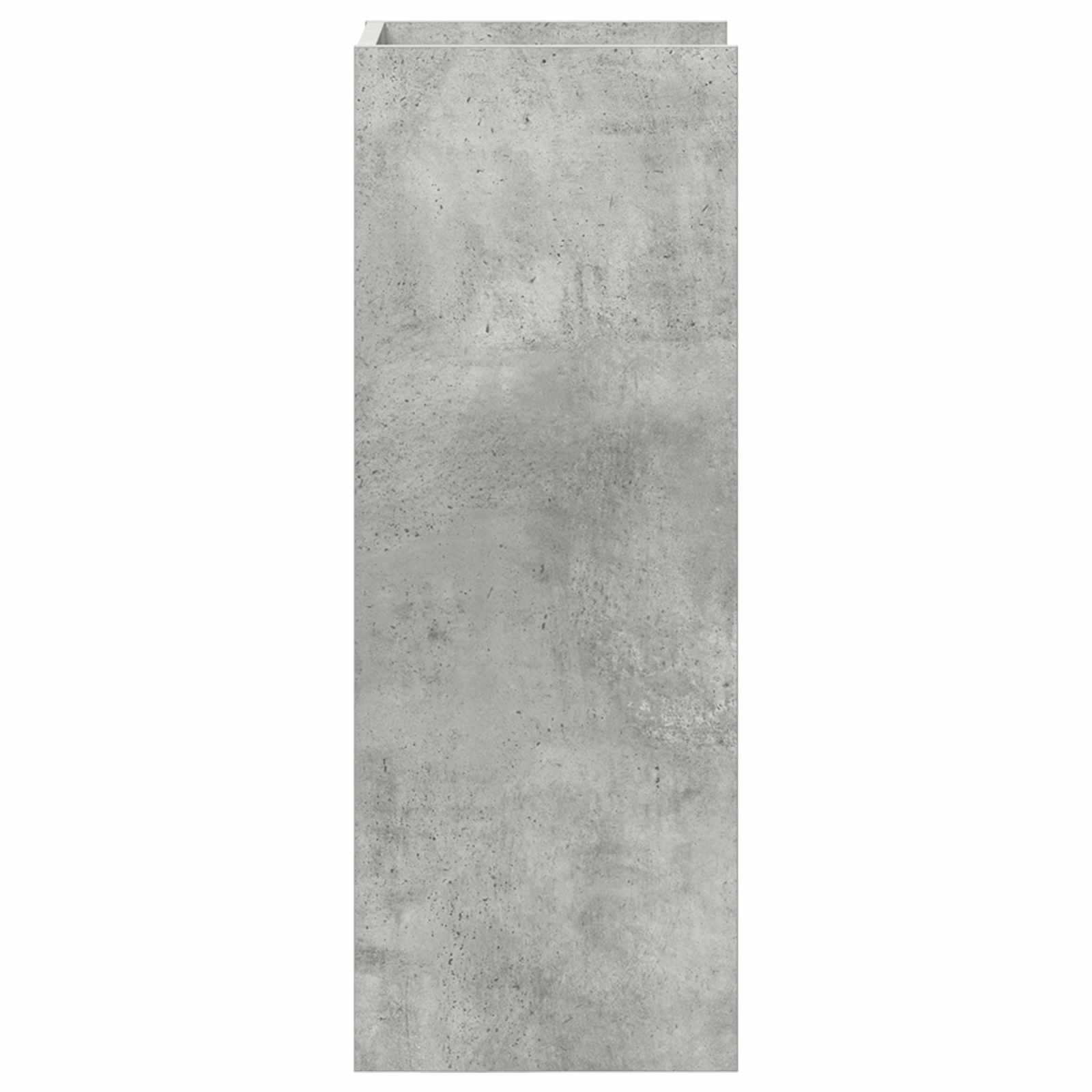 Planteholder med hylde BetonGrå 30 x 30 x 80 cm Konstrueret træ
