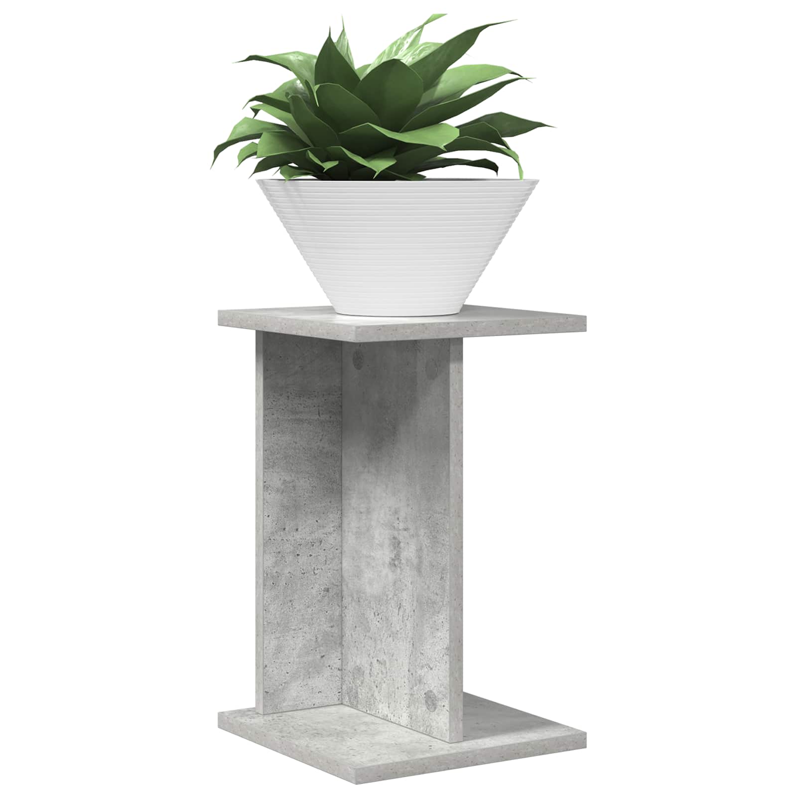 Planteholder 2 pcs BetonGrå 25 x 25,5 x 40,5 cm Konstrueret træ
