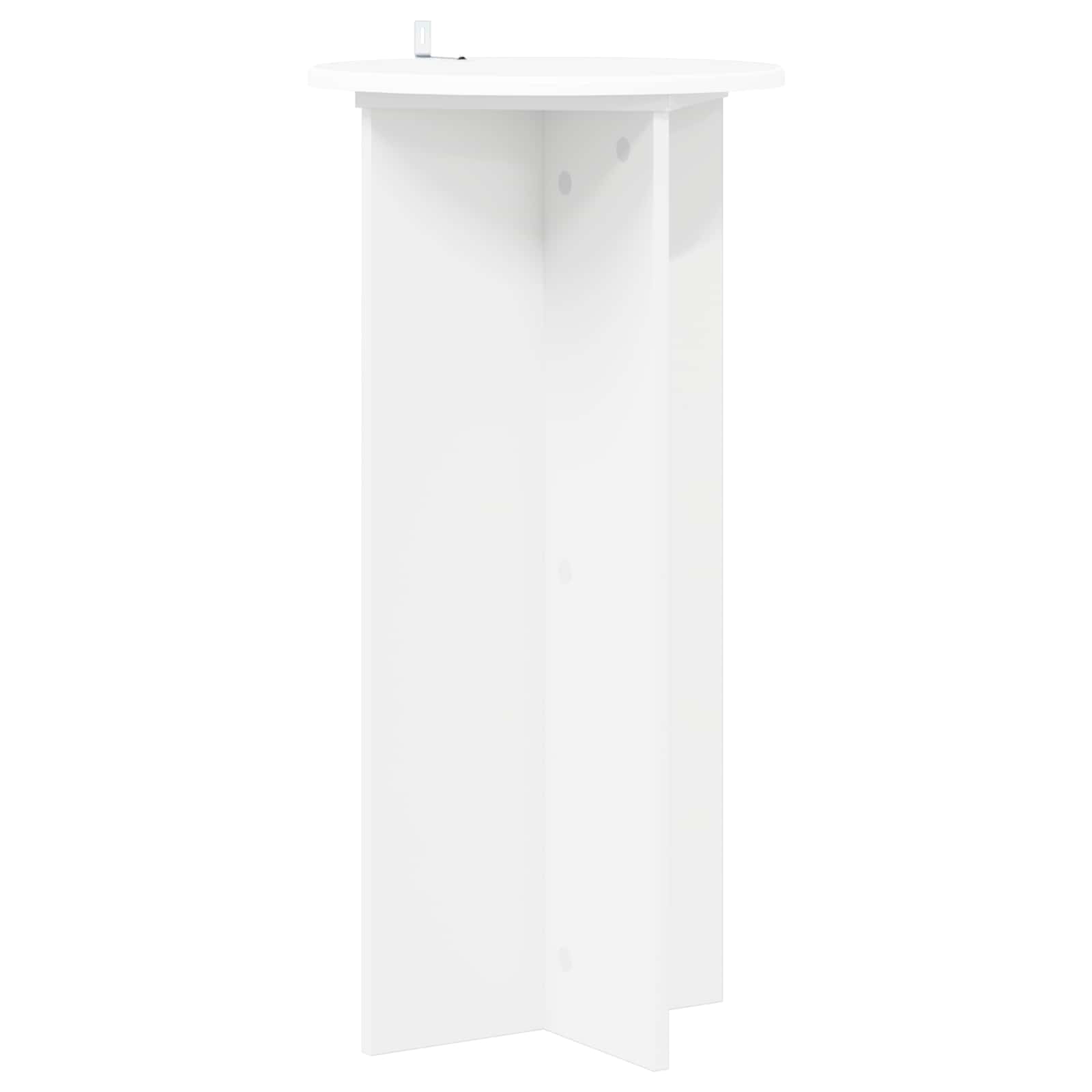Planteholder 2 pcs Hvid Ø40 x 80 cm Konstrueret træ
