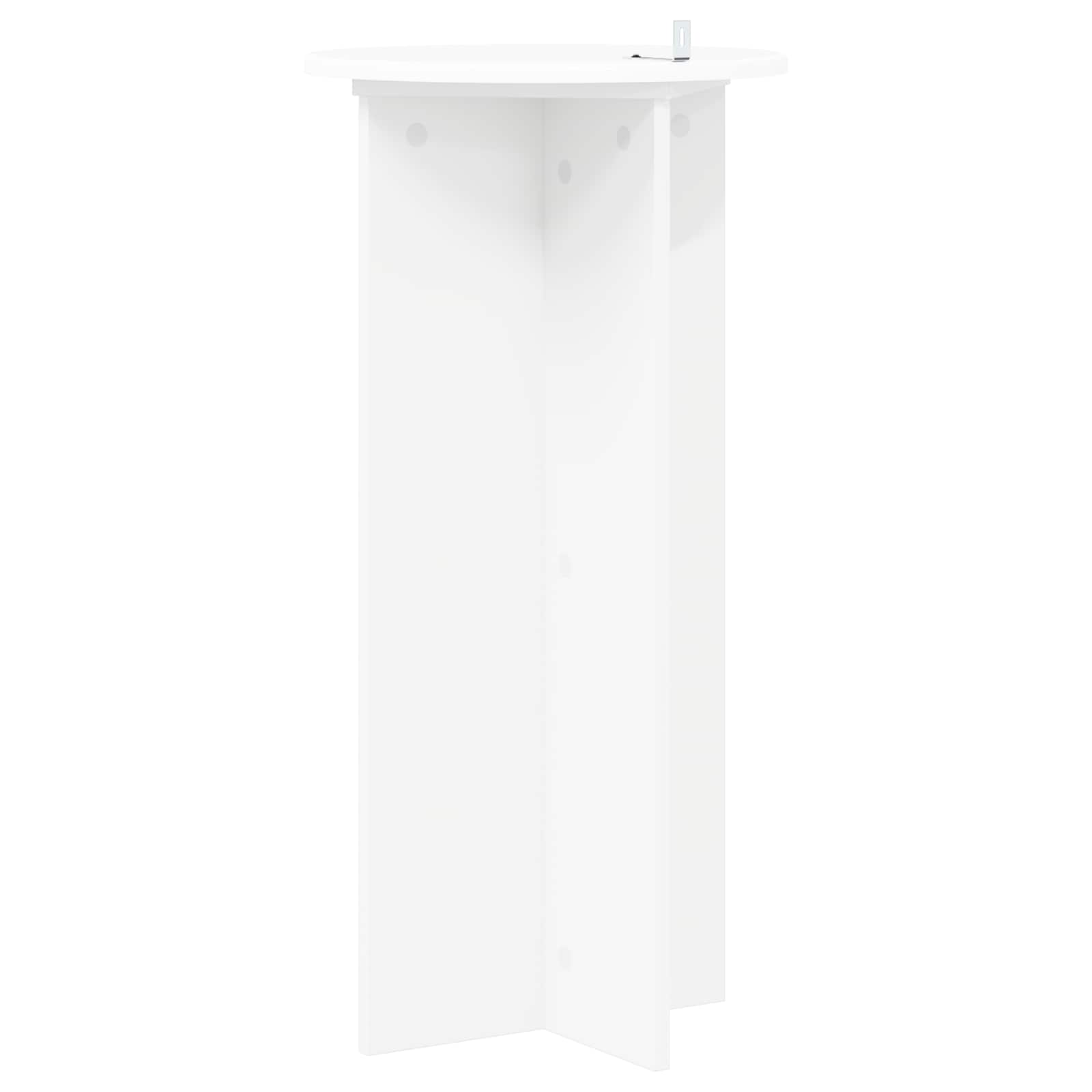 Planteholder 2 pcs Hvid Ø40 x 80 cm Konstrueret træ