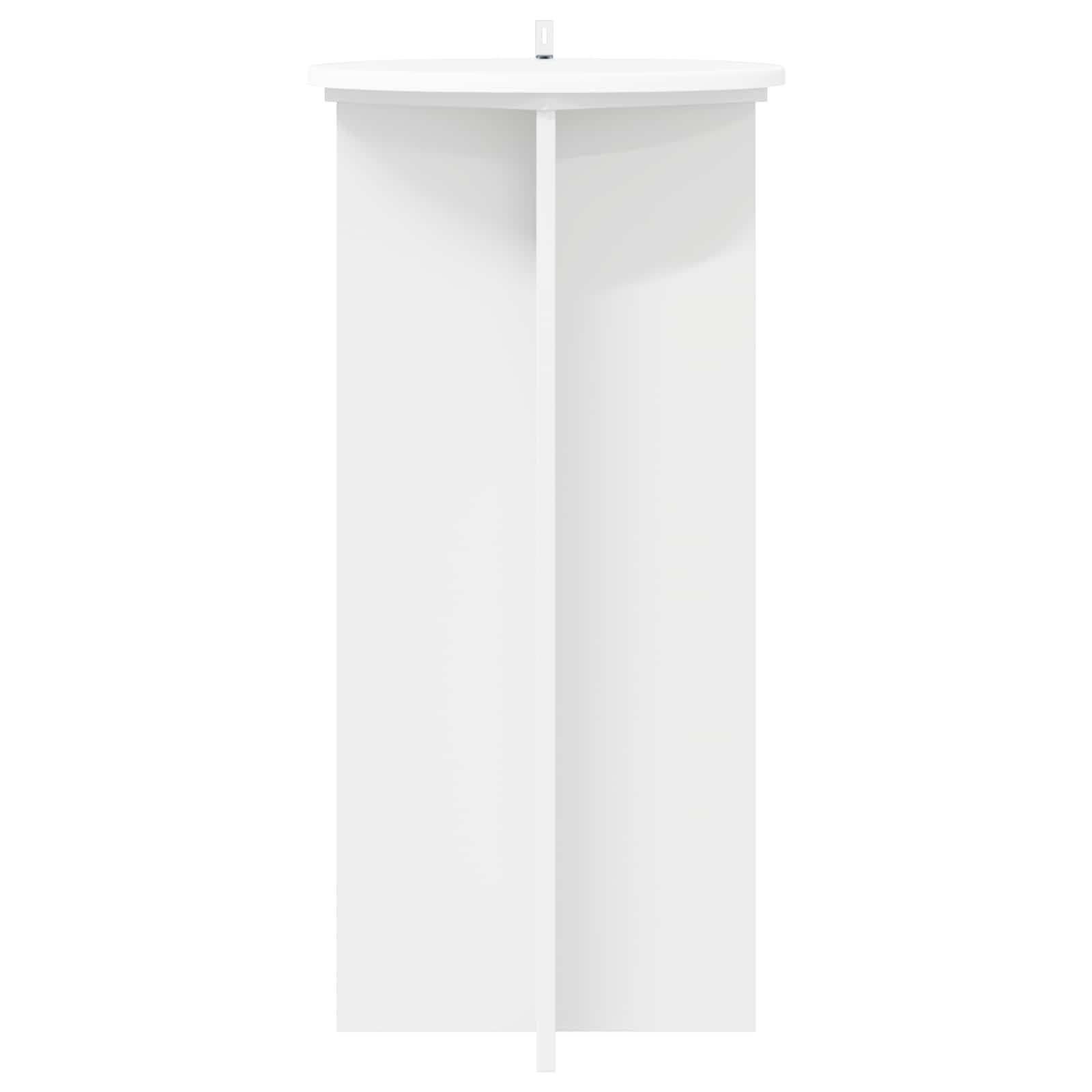 Planteholder 2 pcs Hvid Ø40 x 80 cm Konstrueret træ