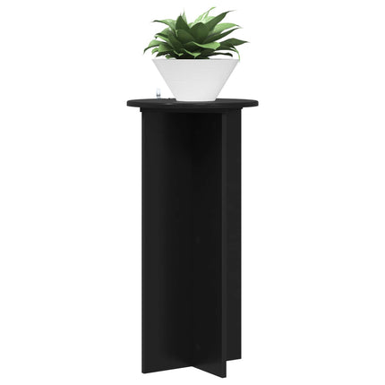 Planteholder 2 pcs Sort 40 x 40 x 80 cm Konstrueret træ